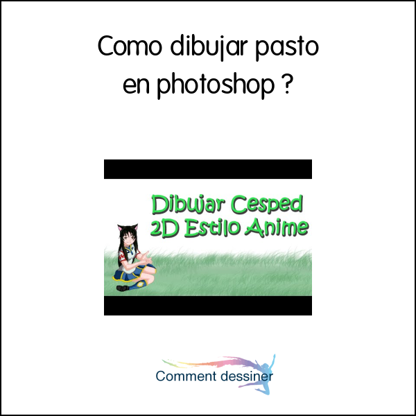 Como dibujar pasto en photoshop